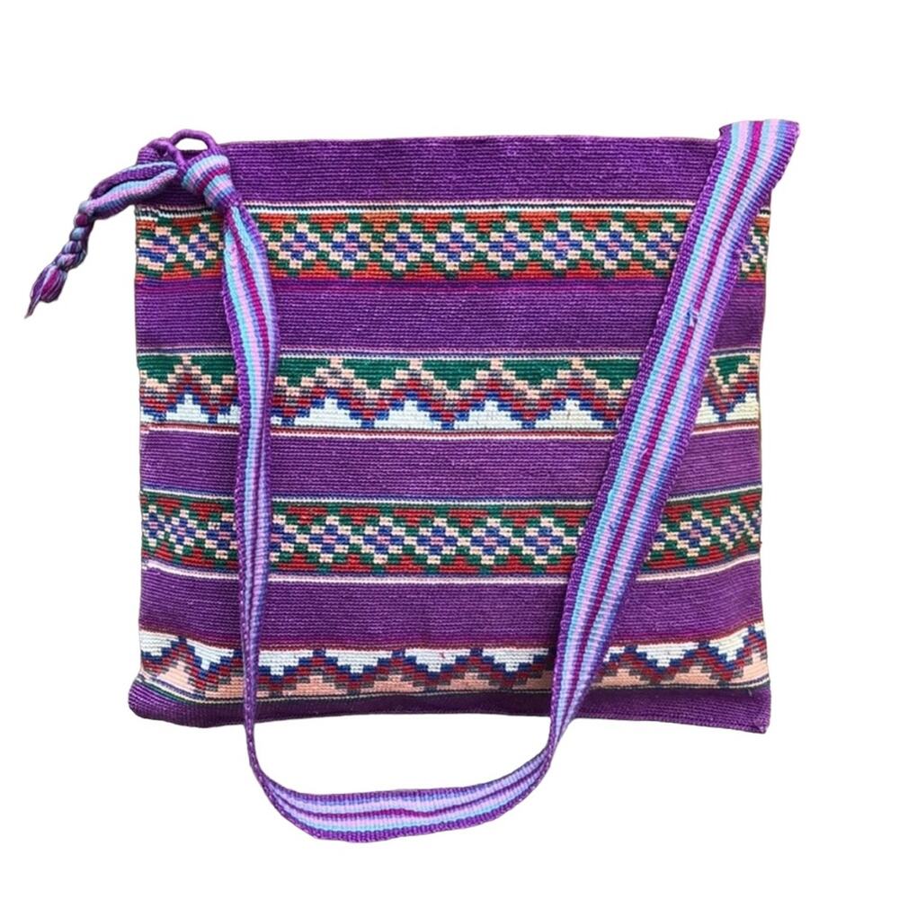 Southwestern Handmade Woven Southwestern Native Boho Shoulder Tote Bag Purse